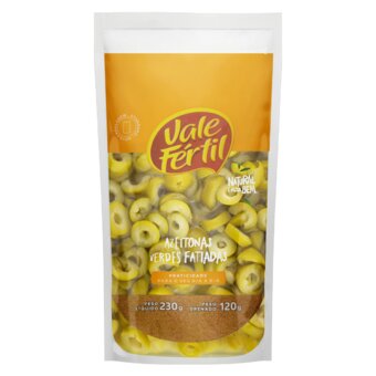 Azeitona Verde Vale Fertil Fatiada Sachê 120G
