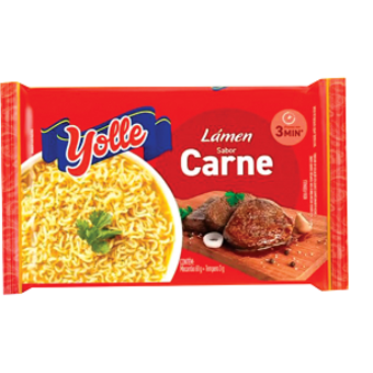 Macarrão Instantâneo Yolle Sabor Carne 63G