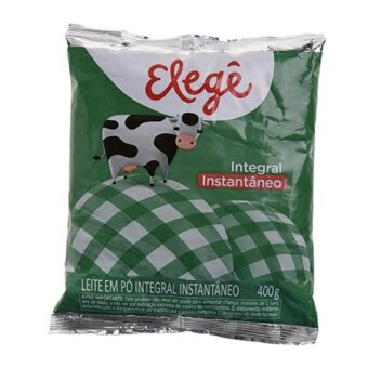 Leite Em Pó Elegê Integral Instantâneo Sachê 400G