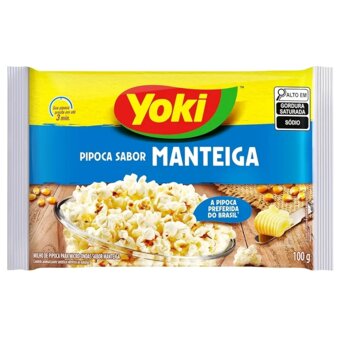 Pipoca De Microondas Yoki Popcorn Manteiga 100G