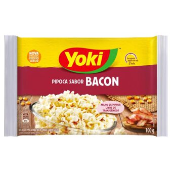 Pipoca De Microondas Yoki Popcorn Bacon 100G 