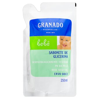 Sabonete Líquido Glicerinado Granado Bebê Erva Doce Refil 250Ml