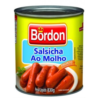 Salsicha Enlatada Bordon Ao Molho 300G