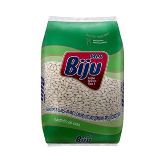 Feijão Branco Biju Tipo 1 Pacote 500G
