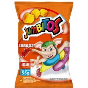Salgadinho Semalo Jumbitos Churrasco Pacote 55G