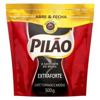 Café Pilão Extra Forte Abre E Fecha Embalagem 500G