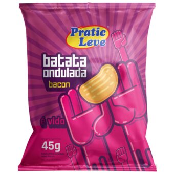 Batata Frita Pratic Leve Ondulada Bacon 45G