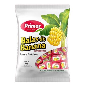 Bala Primor Banana 600G