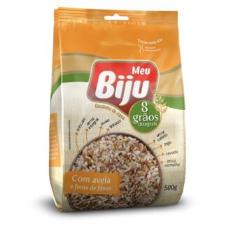 Arroz Meu Biju 8 Grãos Integral Aveia 500G
