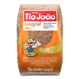 Arroz Integral Parboilizado Tio João 500G