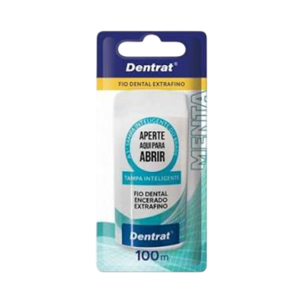 Fio Dental Dentrat Fresh Extra Fino Menta Embalagem 100M