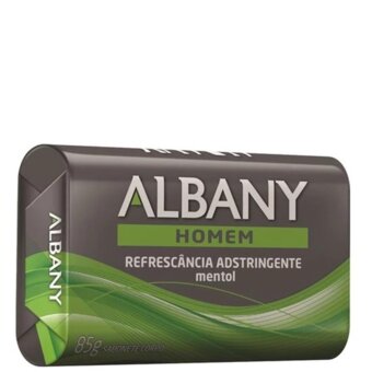 Sabonete Albany Homem Refrescância Adstringente Embalagem 85G