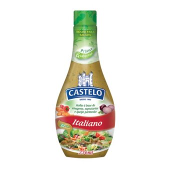 Molho Para Salada Castelo Italiano Embalagem 236Ml