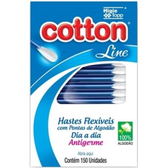 Hastes Flexíveis Cotton Line Embalagem 150 Un