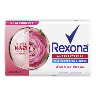 Sabonete Rexona Antibacteriano Água de Rosas 84G