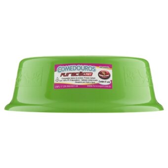 Comedouro Plástico Para Cães Furacão Nº1 Unidade 350Ml Ref 412