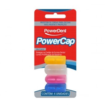 Protetor Escova Dental Powercap Embalagem 4Un
