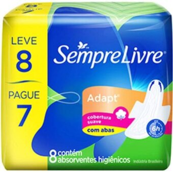 Absorvente Sempre Livre Especial Com Abas Suave Leve 8 Pague 7