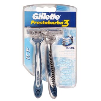 Aparelho De Barbear Gillette Prestobarba3 Ice 2Und.