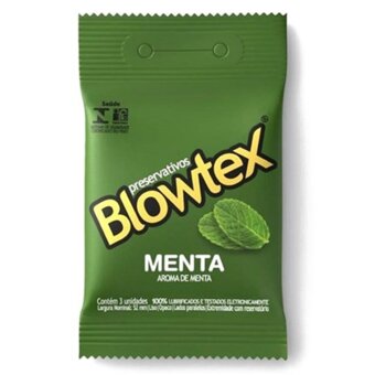 Preservativo Blowtex Menta Embalagem 3 Un
