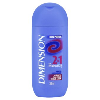 Shampoo Dimension 2 Em 1 Cabelos Secos Embalagem 200Ml