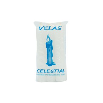 Vela Celestial Pequena N°1 6 Unidades