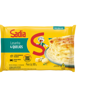 Lasanha Sadia 4 Queijos 600G