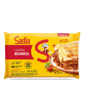 Lasanha Sadia Bolonhesa 600G
