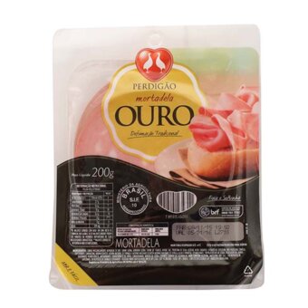 Mortadela Defumada Ouro Soltíssimo Perdigão Fatiada 200G