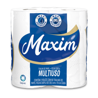 Papel Toalha Maxim Pacote 2 Rolos