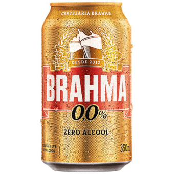Cerveja Brahma Zero Lata 350Ml