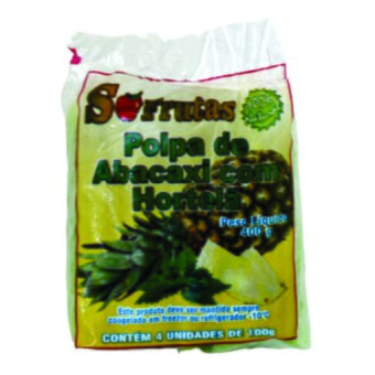 Polpa Fruta Só Fruta Abacaxi E Hortelã 400G