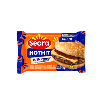 Sanduíche Seara Hot Hit X-Burguer Molho Barbecue 145G