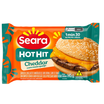 Sanduíche Hot Hit Seara Cheddar 145G