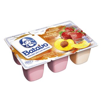 Bebida Láctea Fermentada Polpa Batavo Morango E Pêssego 540G