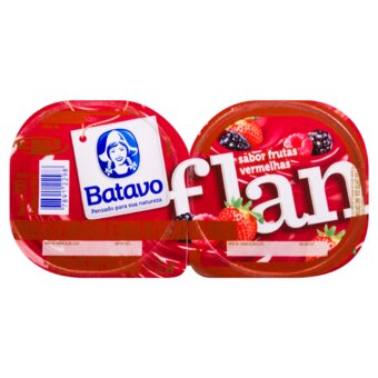Sobremesa Batavo Flan Frutas Vermelhas 200G