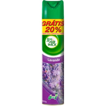 Desodorizador De Ambiente Bom Ar Air Wick Lavanda 360Ml C/20% Grátis