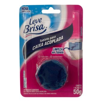 Detergente Sanitário Para Caixa Acoplada Tablete Perfumado Leve Brisa Embalagem 50G