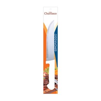 Faca De Cozinha Simonaggio Inox Cabo Branco 7 Polegadas 1 Unidade