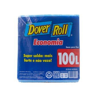 Saco De Lixo Dover Roll Econômico 100 Litros Pacote 5Un
