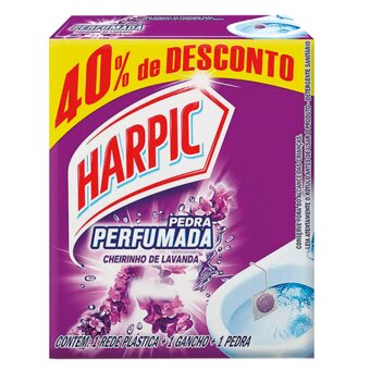 Bloco Sanitário Harpic Aroma Plus Lavanda 20G 40% Desconto