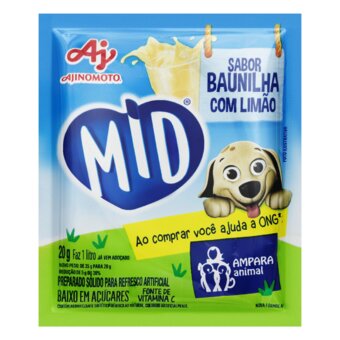 Refresco Em Pó Mid Baunilha E Limão 20G