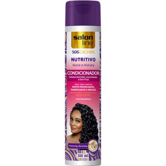 Condicionador Salon Line S.O.S Cachos Nutritivo Nutre E Hidrata Embalagem 300 Ml