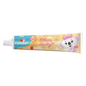Gel Dental Condor Bambinos Lilica Baby Morango 6 Meses+ 50G