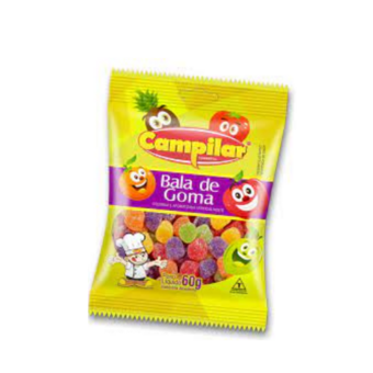 Bala De Goma Campilar Embalagem 60G