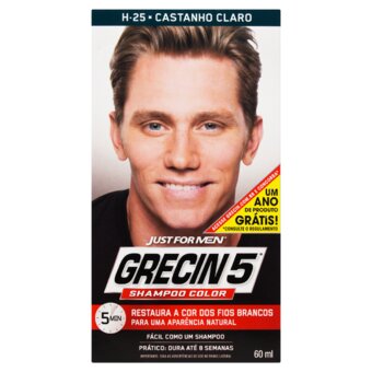Shampoo Color Grecin 5 Castanho Claro Embalagem 1 Un