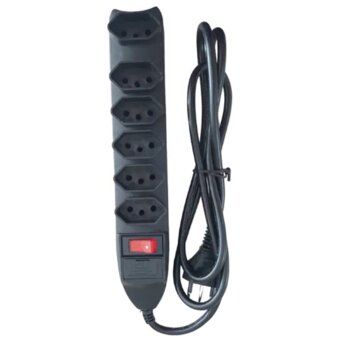 Filtro De Linha 6 Tomadas Elgin Preto