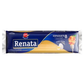 Macarrão Com Ovos Renata Espaguete N8 Pacote 500G