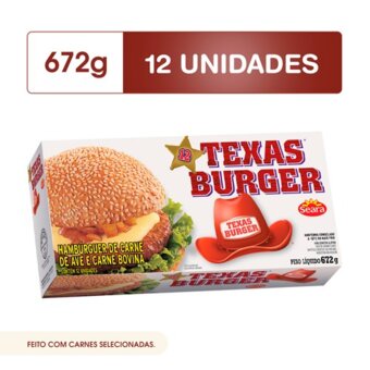 Hambúrguer Seara Texas Burger Misto 672G
