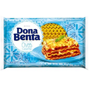 Massa Para Lasanha Dona Benta Com Ovos Embalagem 500G